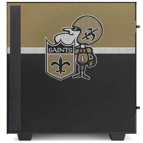 NFL New Orleans Saints Vintage NZXT H510 Compact ATX Mid-Tower Case Skin