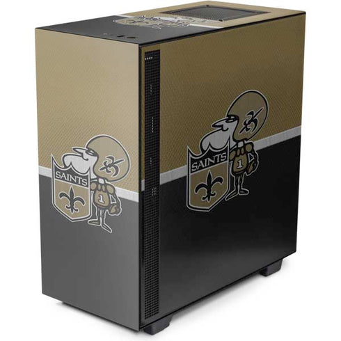 NFL New Orleans Saints Vintage NZXT H510 Compact ATX Mid-Tower Case Skin