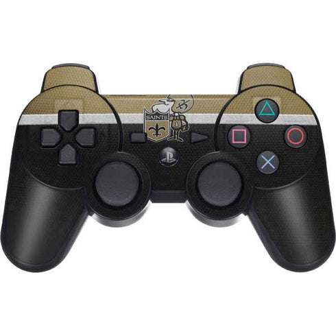 NFL New Orleans Saints Vintage PS3 Dual Shock wireless controller Skin