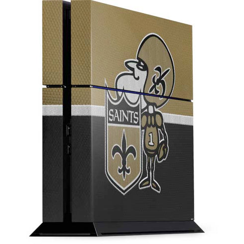 NFL New Orleans Saints Vintage PS4 Console Skin