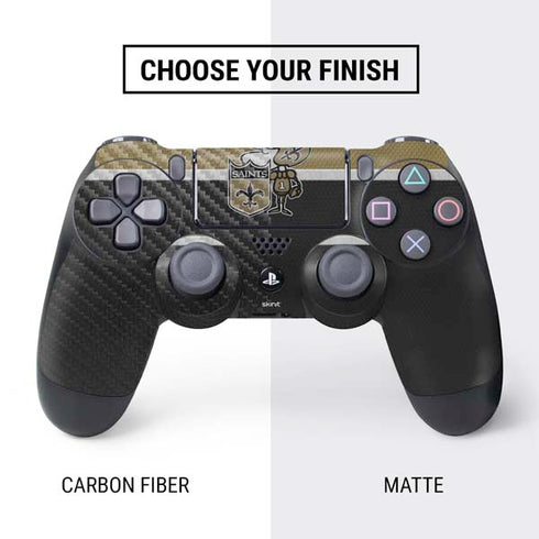 NFL New Orleans Saints Vintage PS4 Controller Skin