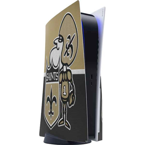 NFL New Orleans Saints Vintage PS5 Console Skin