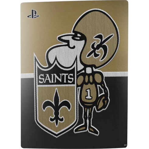 NFL New Orleans Saints Vintage PS5 Digital Edition Console Skin