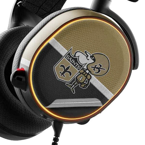 NFL New Orleans Saints Vintage SteelSeries Arctis 3 Skin