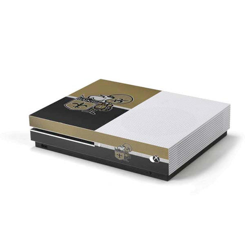 NFL New Orleans Saints Vintage Xbox One S Console Skin