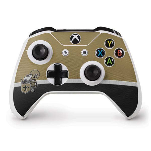 NFL New Orleans Saints Vintage Xbox One S Controller Skin