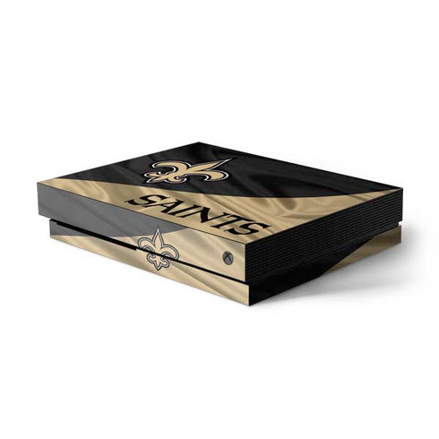 NFL New Orleans Saints Xbox One X Console Skin