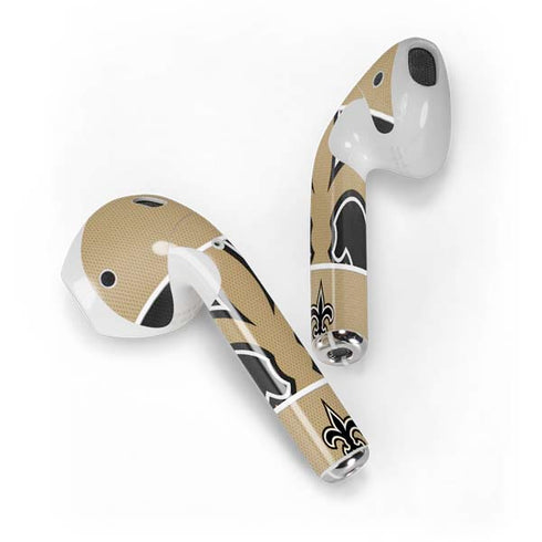 NFL New Orleans Saints Zone Block Apple AirPods Skin