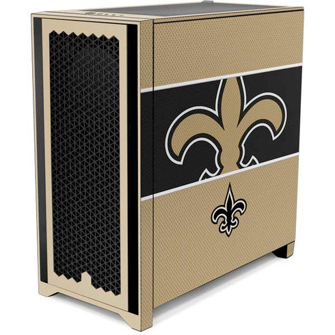 NFL New Orleans Saints Zone Block Corsair 4000D Tempered Glass Mid-Tower ATX Case Skin