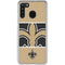NFL New Orleans Saints Zone Block Galaxy A21 Clear Case