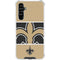 NFL New Orleans Saints Zone Block Galaxy A54 5G Clear Case
