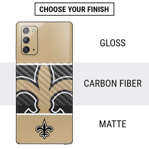 NFL New Orleans Saints Zone Block Galaxy Note20 5G Skin