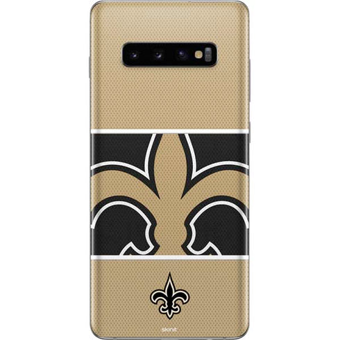 NFL New Orleans Saints Zone Block Galaxy S10 Plus Skin