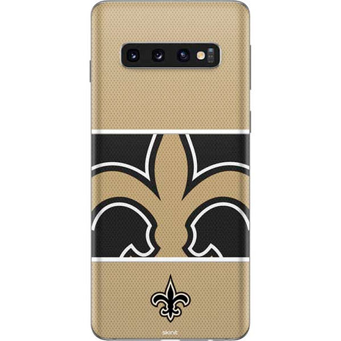 NFL New Orleans Saints Zone Block Galaxy S10 Skin