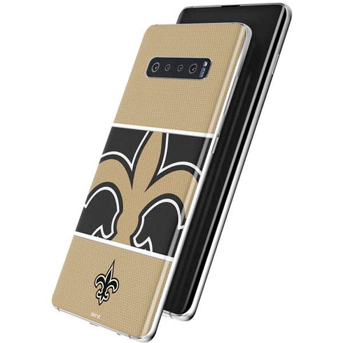 NFL New Orleans Saints Zone Block Galaxy S10 Skin