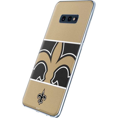NFL New Orleans Saints Zone Block Galaxy S10e Skin