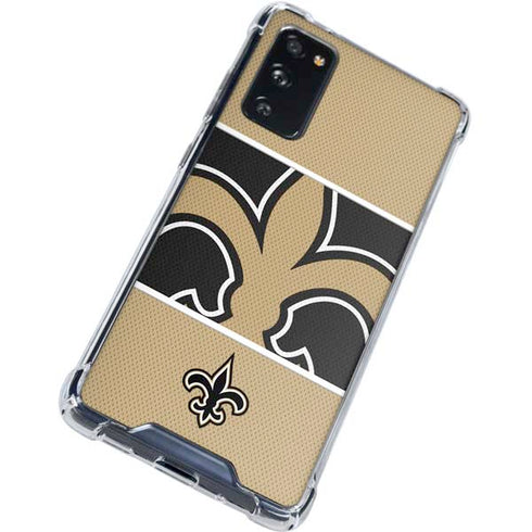 NFL New Orleans Saints Zone Block Galaxy S20 FE Clear Case