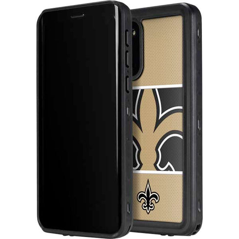 NFL New Orleans Saints Zone Block Galaxy S20 Plus Waterproof Case