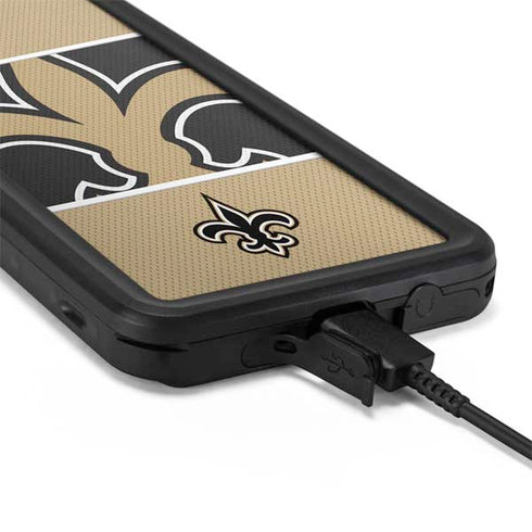 NFL New Orleans Saints Zone Block Galaxy S20 Plus Waterproof Case