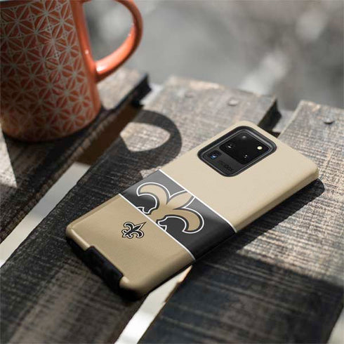 NFL New Orleans Saints Zone Block Galaxy S20 Ultra 5G Pro Case