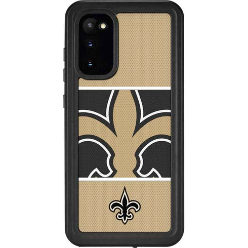 NFL New Orleans Saints Zone Block Galaxy S20 Waterproof Case