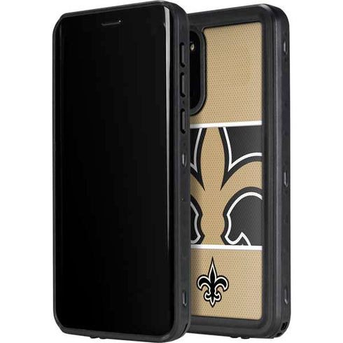 NFL New Orleans Saints Zone Block Galaxy S20 Waterproof Case