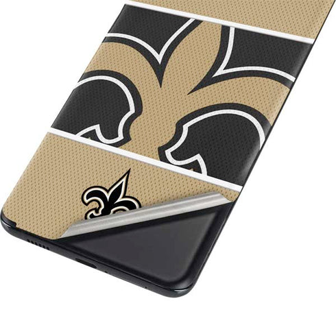 NFL New Orleans Saints Zone Block Galaxy S21 Plus 5G Skin
