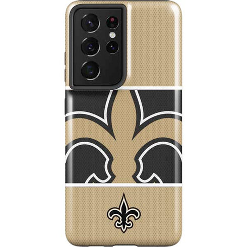 NFL New Orleans Saints Zone Block Galaxy S21 Ultra 5G Pro Case
