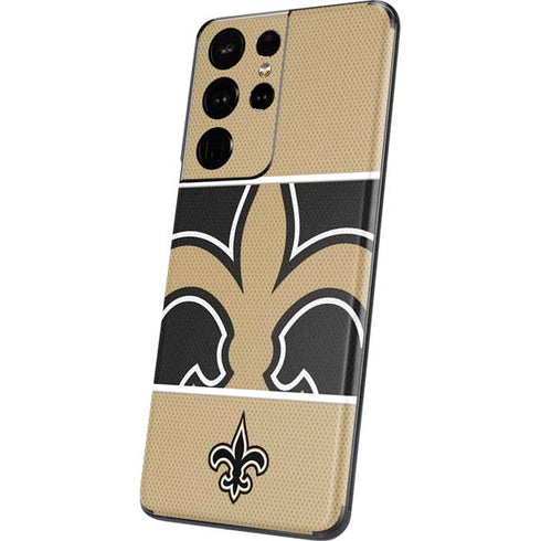 NFL New Orleans Saints Zone Block Galaxy S21 Ultra 5G Skin