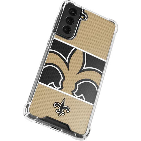 NFL New Orleans Saints Zone Block Galaxy S22 Clear Case