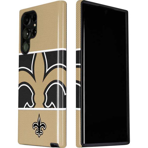 NFL New Orleans Saints Zone Block Galaxy S22 Ultra Pro Case