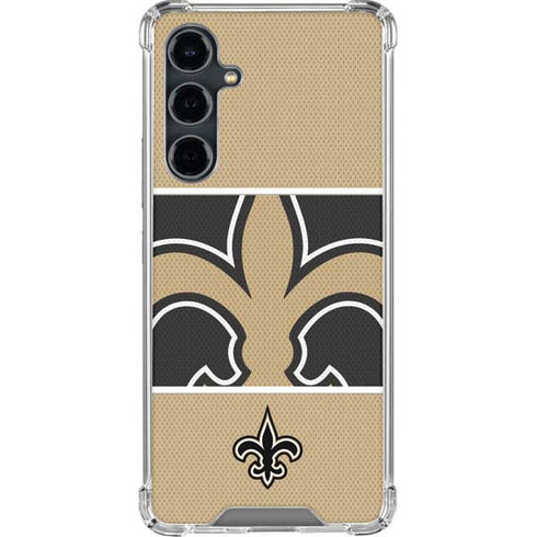 NFL New Orleans Saints Zone Block Galaxy S23 FE Clear Case