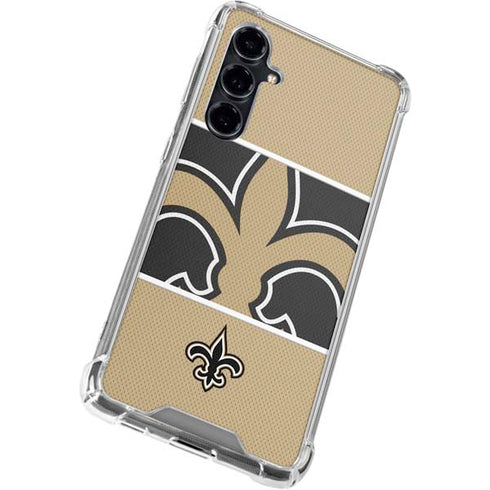 NFL New Orleans Saints Zone Block Galaxy S23 FE Clear Case