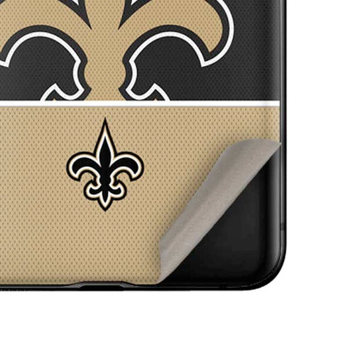 NFL New Orleans Saints Zone Block Galaxy Z Flip Skin