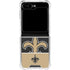 NFL New Orleans Saints Zone Block Galaxy Z Flip5 5G Clear Case