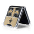 NFL New Orleans Saints Zone Block Galaxy Z Flip5 5G Clear Case
