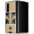 NFL New Orleans Saints Zone Block Galaxy Z Fold4 5G Clear Case
