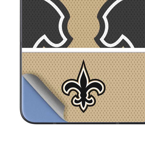 NFL New Orleans Saints Zone Block Galaxy Z Fold5 5G Skin