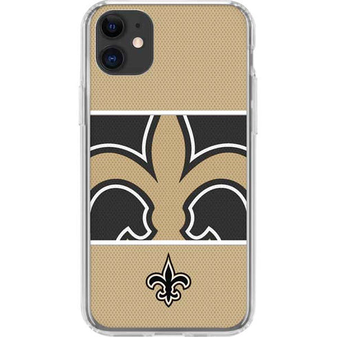 NFL New Orleans Saints Zone Block iPhone 11 Clear Case