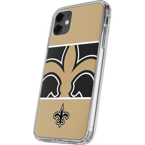 NFL New Orleans Saints Zone Block iPhone 11 Clear Case