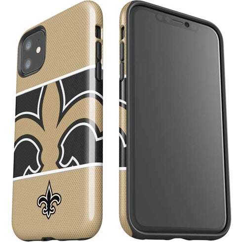 NFL New Orleans Saints Zone Block iPhone 11 Impact Case