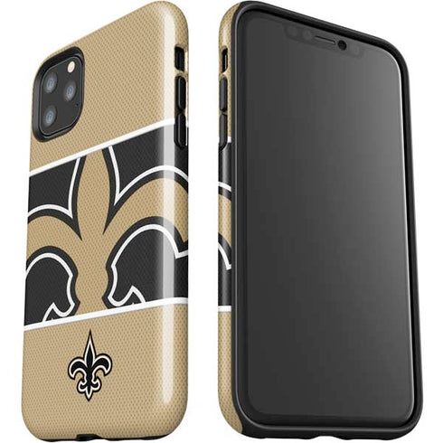 NFL New Orleans Saints Zone Block iPhone 11 Pro Max Impact Case