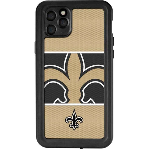 NFL New Orleans Saints Zone Block iPhone 11 Pro Max Waterproof Case
