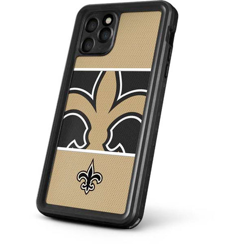 NFL New Orleans Saints Zone Block iPhone 11 Pro Max Waterproof Case