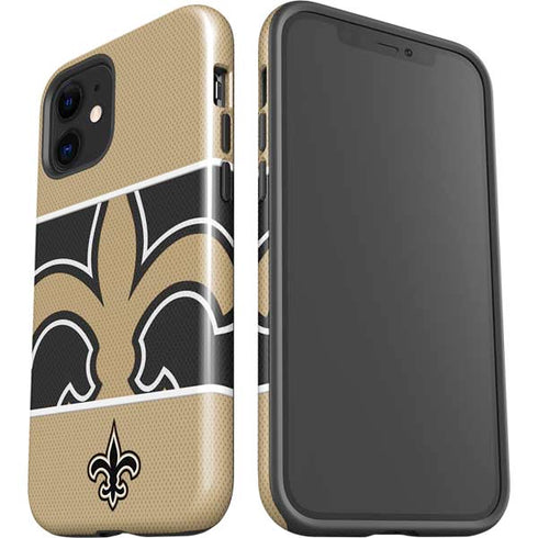 NFL New Orleans Saints Zone Block iPhone 12 Impact Case