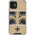 NFL New Orleans Saints Zone Block iPhone 12 Mini Clear Case