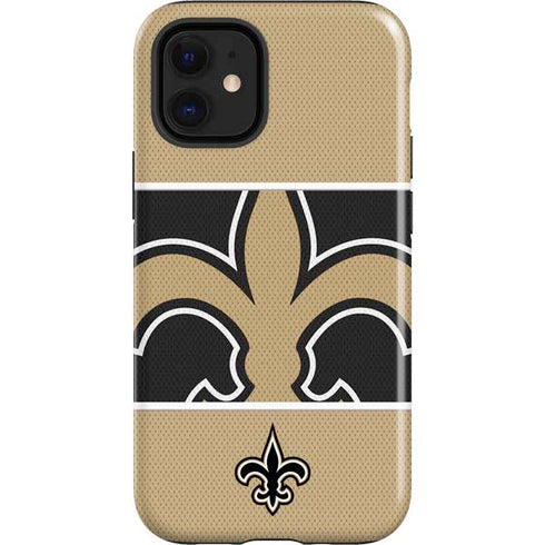 NFL New Orleans Saints Zone Block iPhone 12 Mini Impact Case