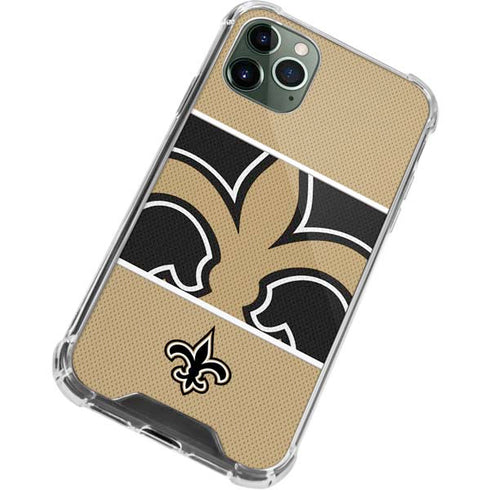 NFL New Orleans Saints Zone Block iPhone 12 Pro Clear Case