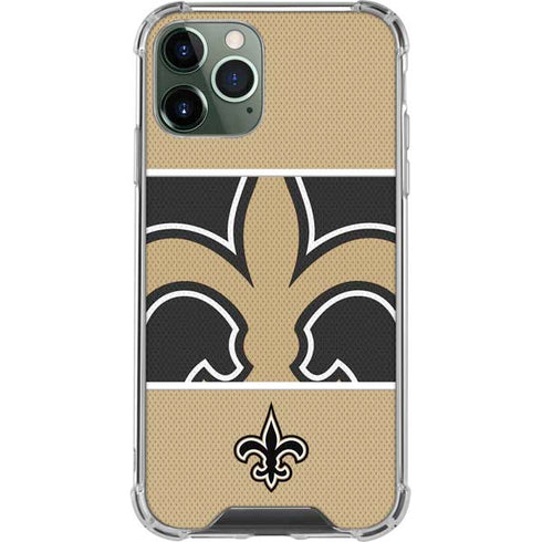 NFL New Orleans Saints Zone Block iPhone 12 Pro Clear Case