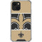 NFL New Orleans Saints Zone Block iPhone 13 Mini Clear Case